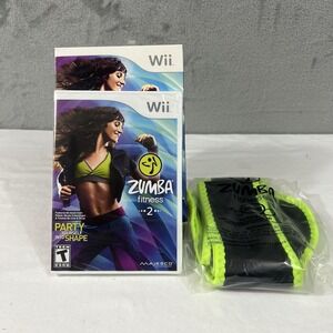 Zumba Fitness 2 Nintendo Wii NEW SEALED Game & Belt Bundle Majesco COMPLETE BOX